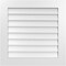 Ekena Millwork Vertical Surface Mount PVC Gable Vent: Non-Functional, w/3-1/2"W x 1"H, Standard Frame, 30"W x 30"H GVPVE30X3001SN - alternate 1
